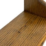 Vintage book shelf wall rack 1970s in wood  - minimalist design