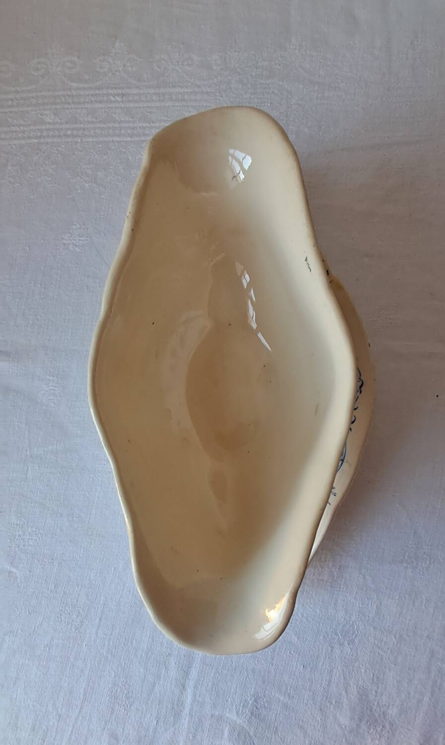 Saucière modèle Aramis de Longchamp. Terre de fer bleu