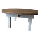 Round farmhouse coffee table