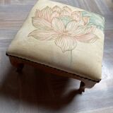 Vintage upholstered stool/footrest
