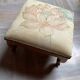 Vintage upholstered stool/footrest