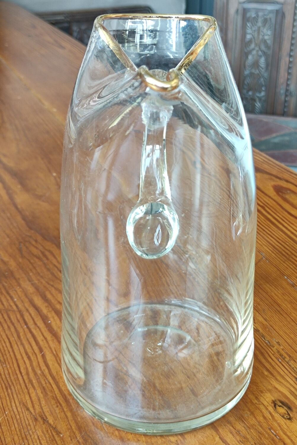 Pichet vintage original/verre soufflé
