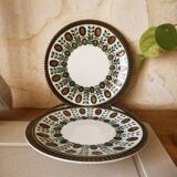 4 dessert plates Boch nut model