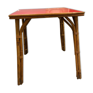table bistrot rotin