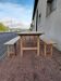 Table and folding benches of bistro guinguette -2m20