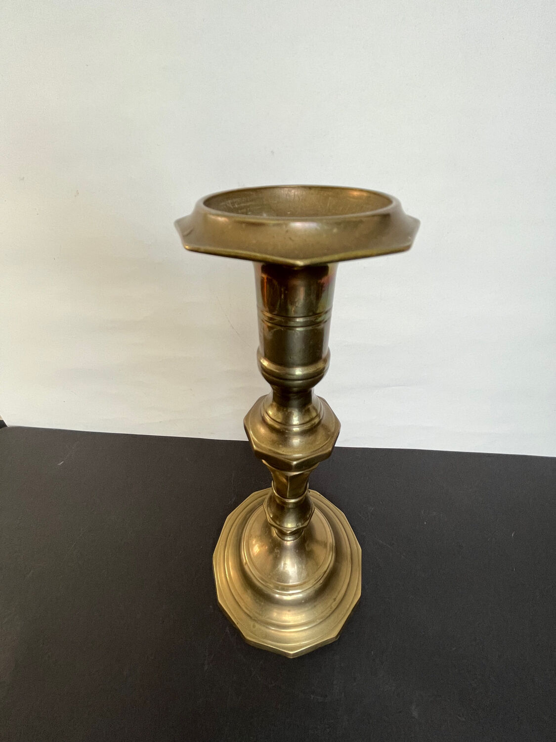 Old copper candle holder