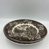 2 vintage Royal Tudor Staffordshire England hollow plates