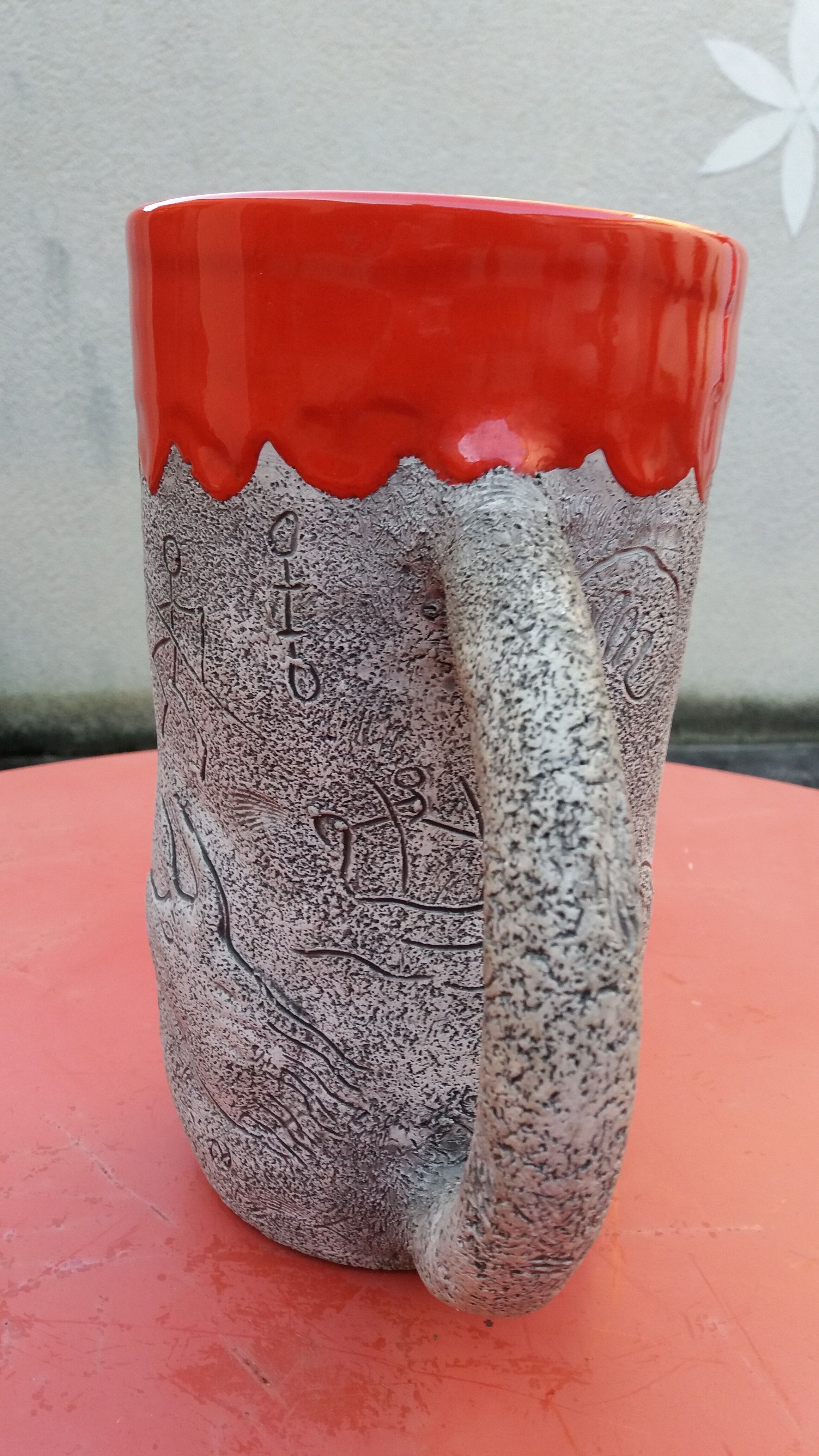 Ceramic pitcher in the 1950s