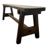 Vintage solid wood sofa / dining bench