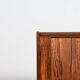 Mid-century rosewood bar with roller doors, Denmark, 1960s