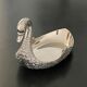 1 jewelry cup or empty metal swan shaped pocket