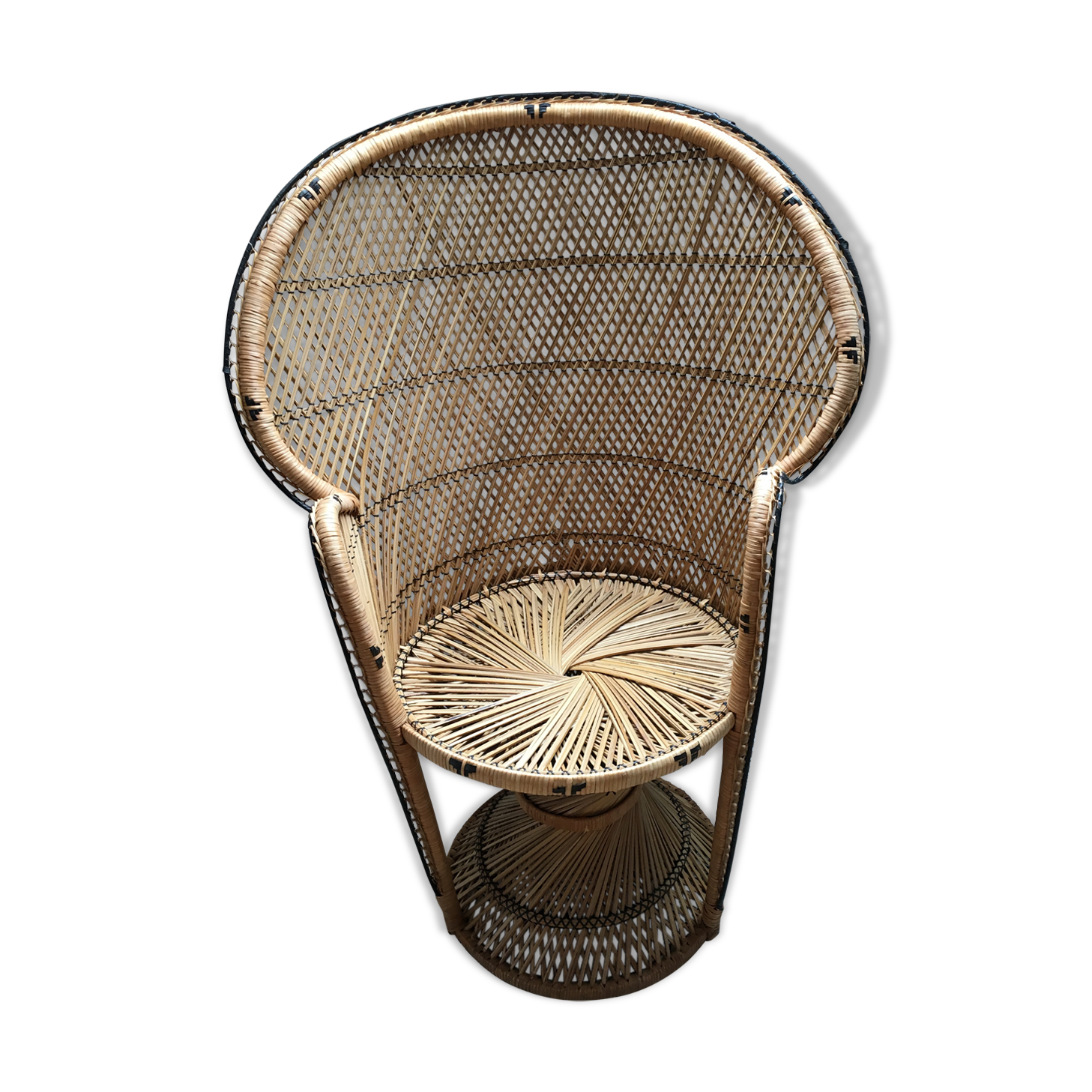 Armchair in rattan style emmanuelle