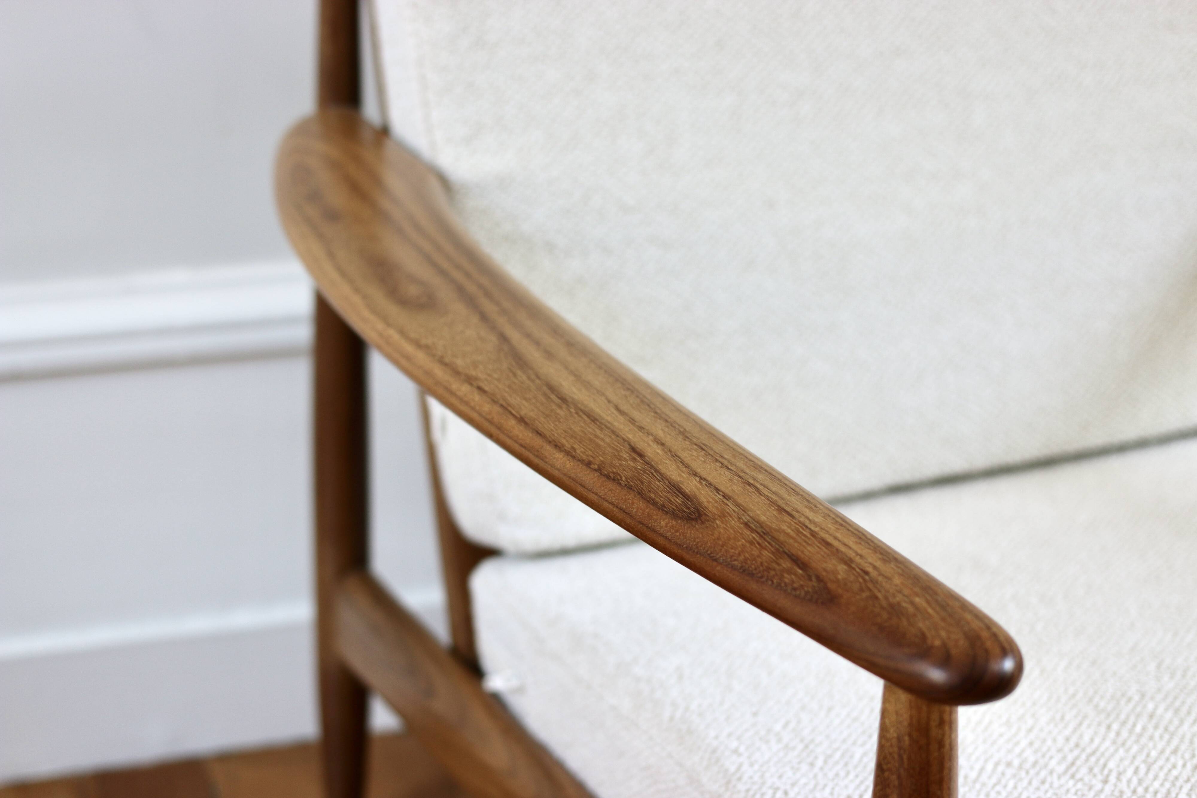 Vintage Scandinavian teak armchair Grete Jalk 1960