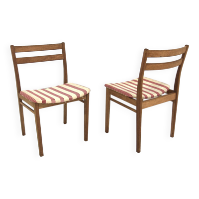 2 chaises scandinaves en chêne, Henri Rosengren, Danemark, 1960