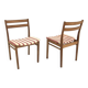 Set of 2 Scandinavian oak chairs, Henri Rosengren, Denmark, 1960