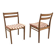 Set of 2 Scandinavian oak chairs, Henri Rosengren, Denmark, 1960