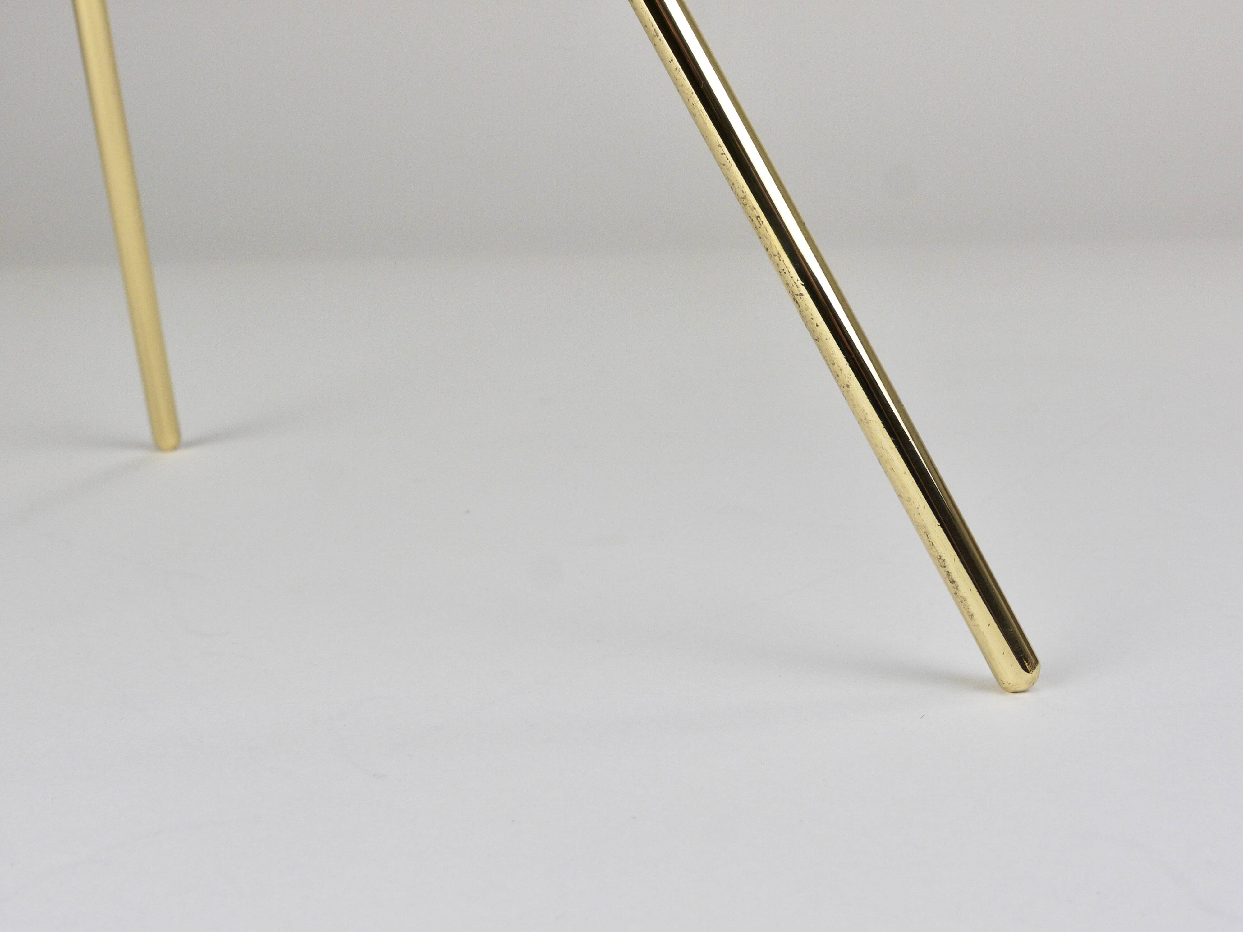 Rare Carl Auböck Brass Standing Floor Ashtray, Smoking Stand, Austria, 1950