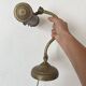 Antique brass notary lamp, adjustable desk lamp