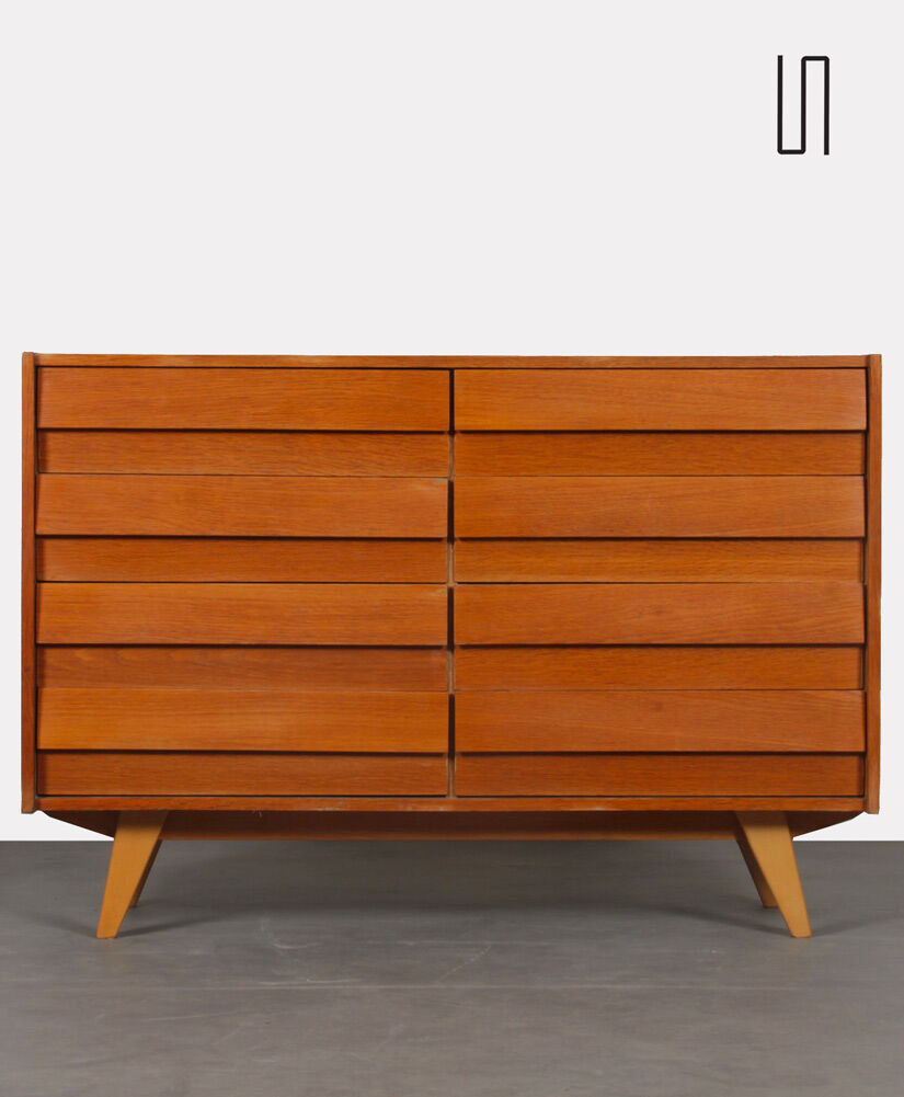 Commode en bois par Jiri Jiroutek modèle U-453 vers 1960