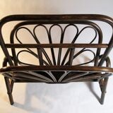 Rattan magazine holder
