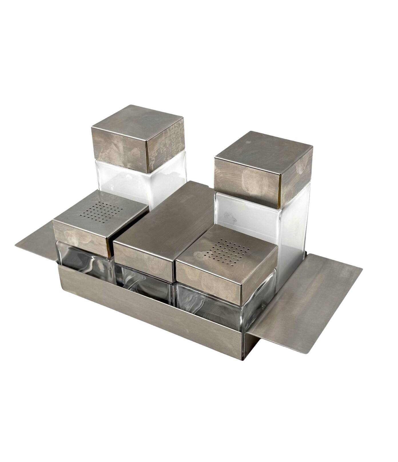 Hollywood regency Cruet-set, Manifattura Zani Italy, 1970s.