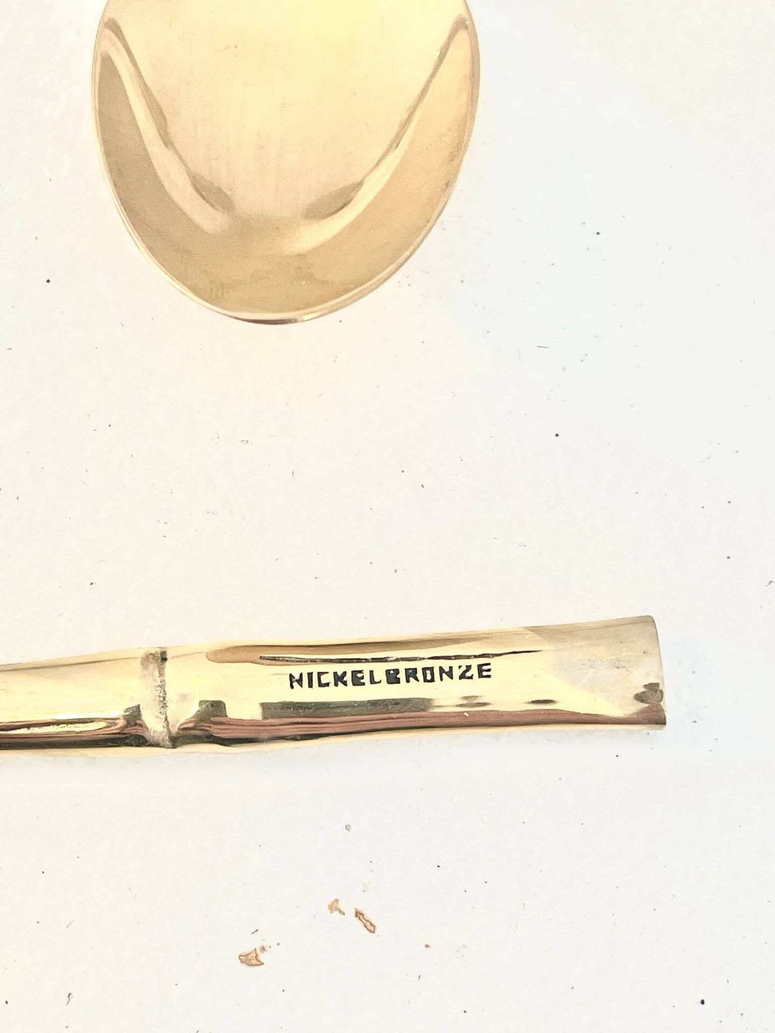 12 dessert spoons, Hollywood Regency - circa 1970