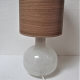 Shiny shiny vintage white Murano glass lamp