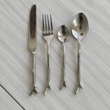 Set de 20 couverts en métal argenté brillant