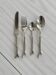 Set of 20 shiny silver metal cutlery