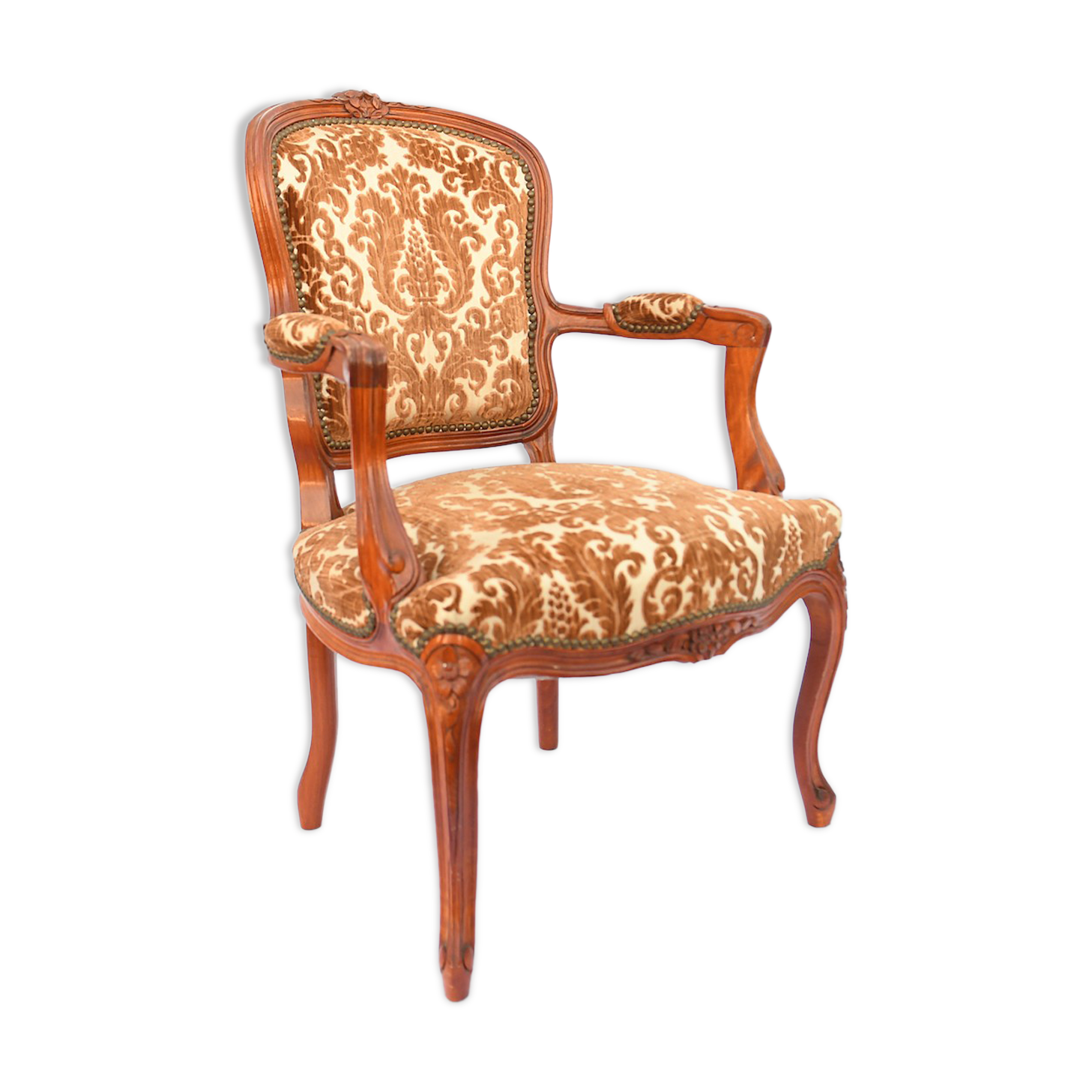 Louis XV style convertible armchair