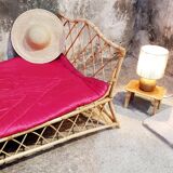 Vintage rattan bed