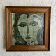 Framed ceramic plate Paul Quéré
