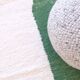 Contemporary White and Green Rug - 293 x 251 cm