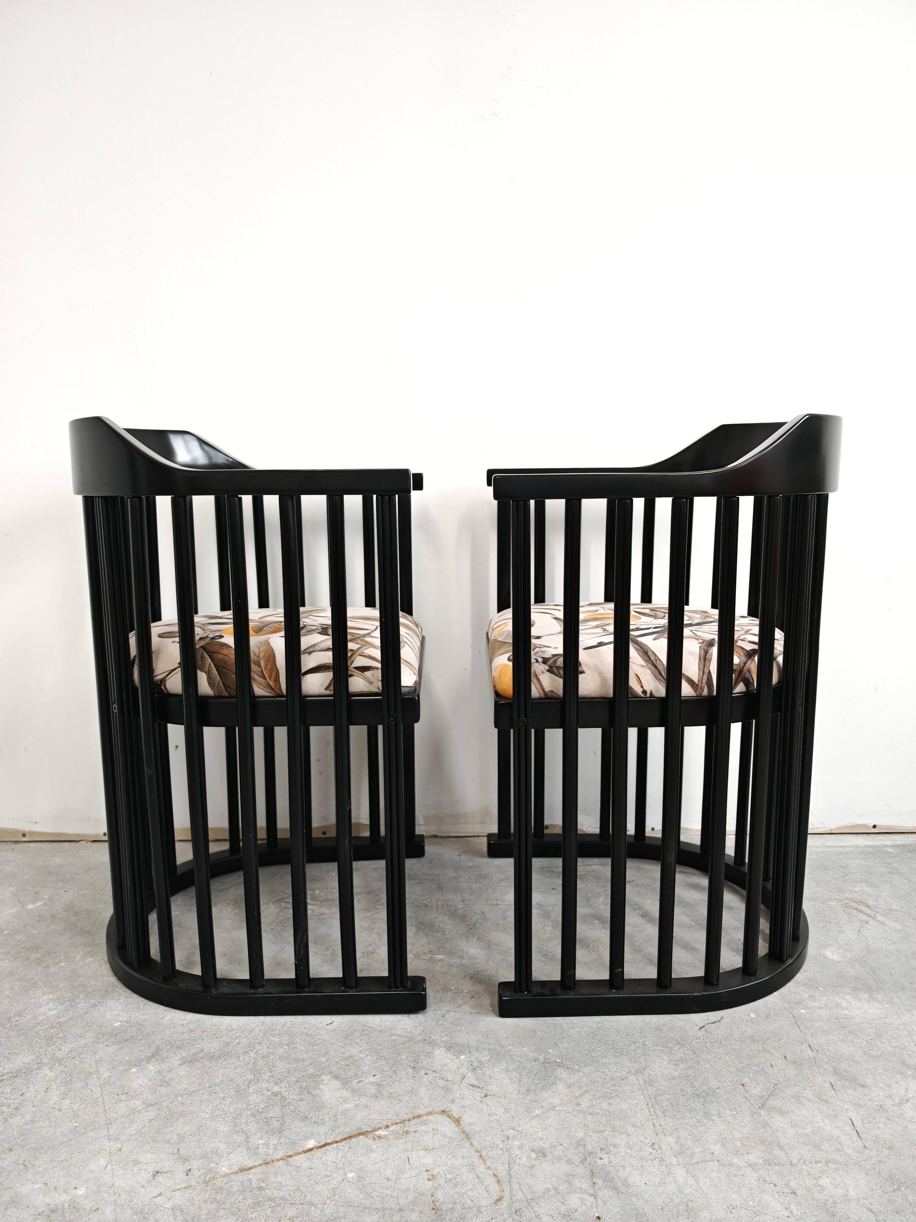 Paire de fauteuils Jugendstil Josef Hoffmann années 1910