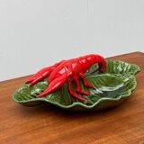 Vintage Italian lobster-shaped pottery sculpture.