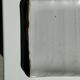 Trio of small rectangular serving dishes white and black Indonesian ceramic 21x16