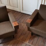 Sofa sofa daybed convertible 60 years 70 khaki