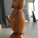 Wooden bird sculpture