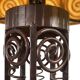 Charles Schneider Art Nouveau wrought iron floor lamp, 1920