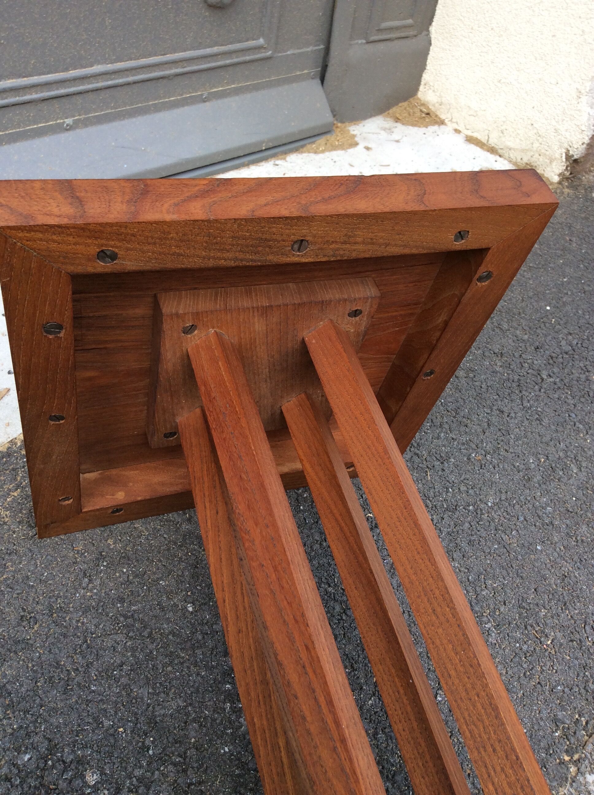 Vintage 1940 vintage mahogany art deco pedestal