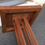 Vintage 1940 vintage mahogany art deco pedestal