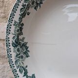 Old hollow round serving dish plate Guadeloupe Saint Amand model