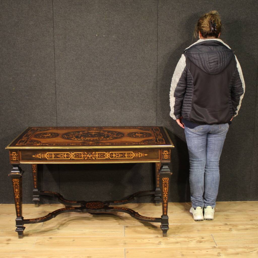 20th century French inlaid writing table