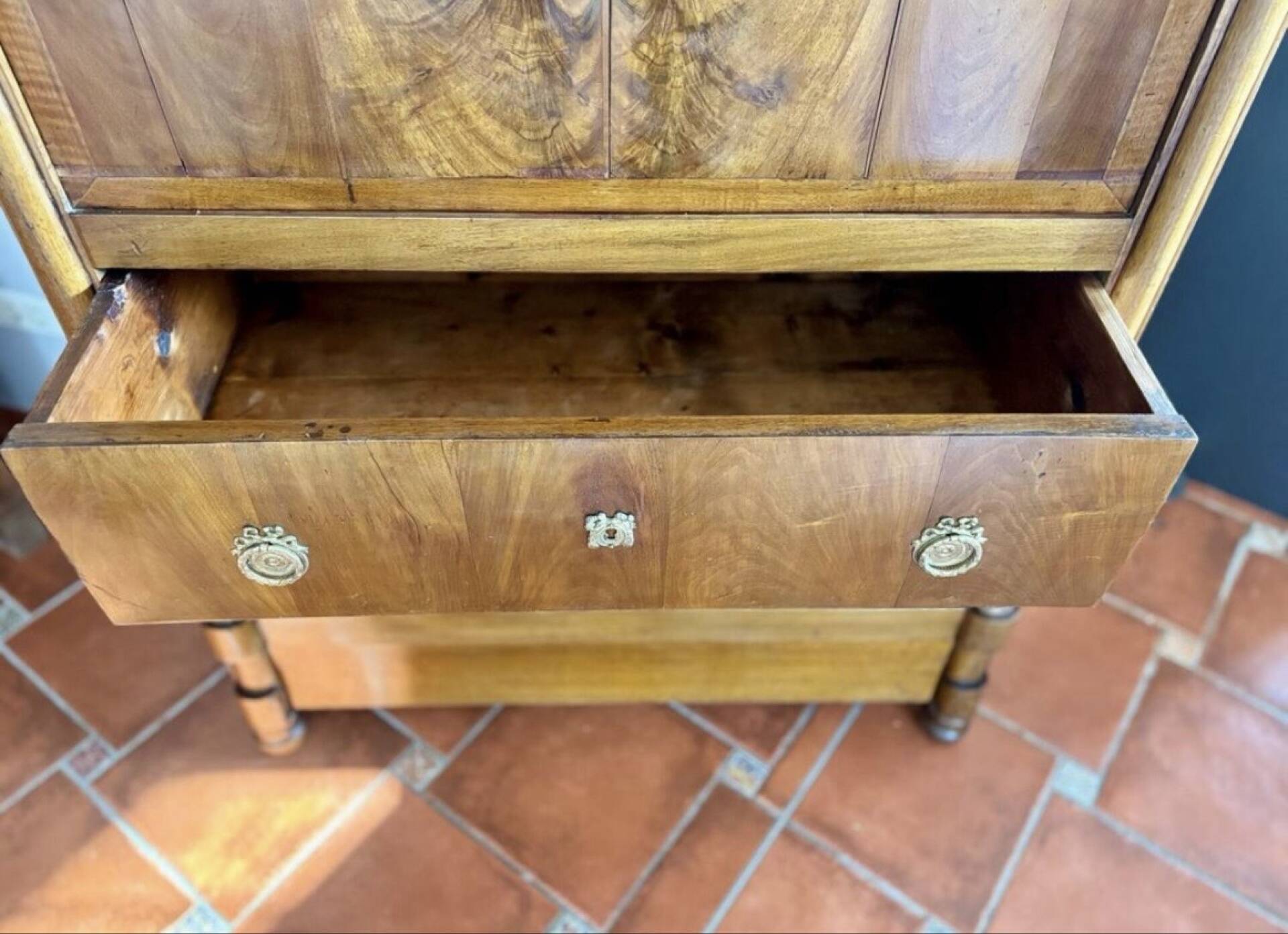 Empire walnut secretary