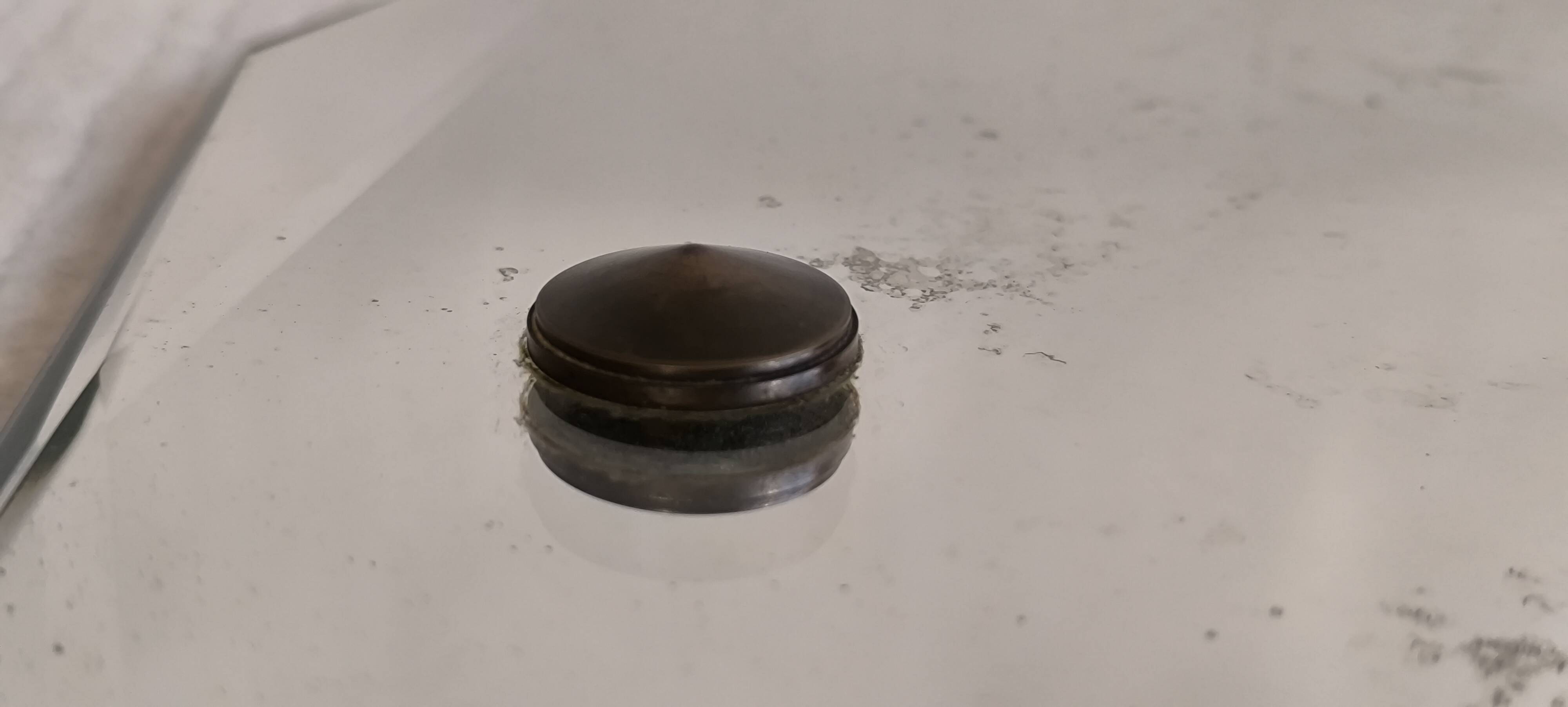 Élégant miroir ancien biseauté à 12 pans – style Art Déco vintage