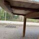 Renovated extendable farmhouse dining table in solid oak from the 19th century, 250-350.