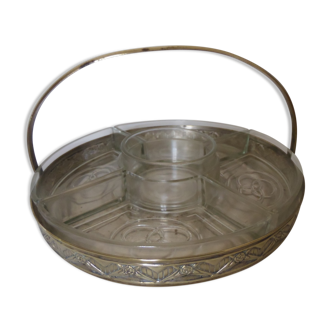 Art Nouveau aperitif service tray