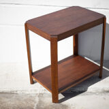 Art deco pedestal table, art deco service, art deco wood furniture, sofa end, interior decoration