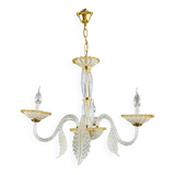 Murano glass chandelier with three lights, 20th century