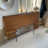 Metal and wicker headhead 50s